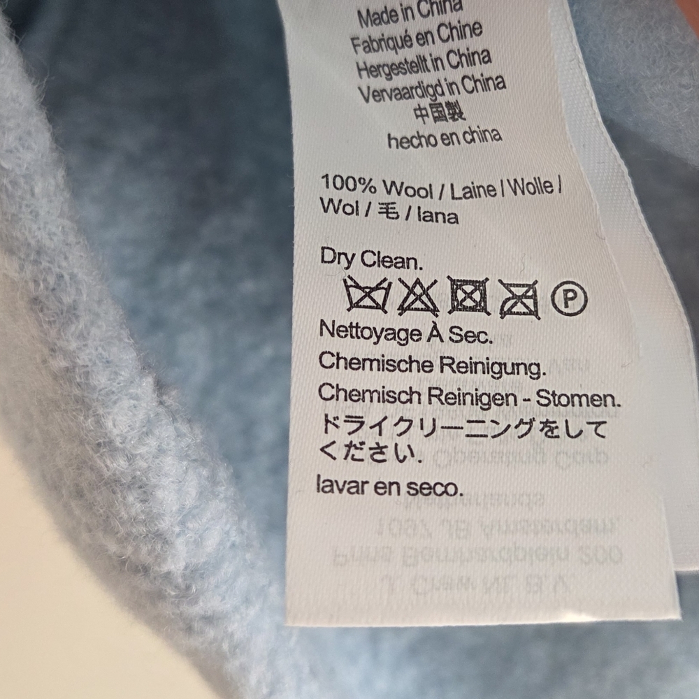 J. Crew Light Blue Wool Belted Blazer Coat - Picture 7 of 8